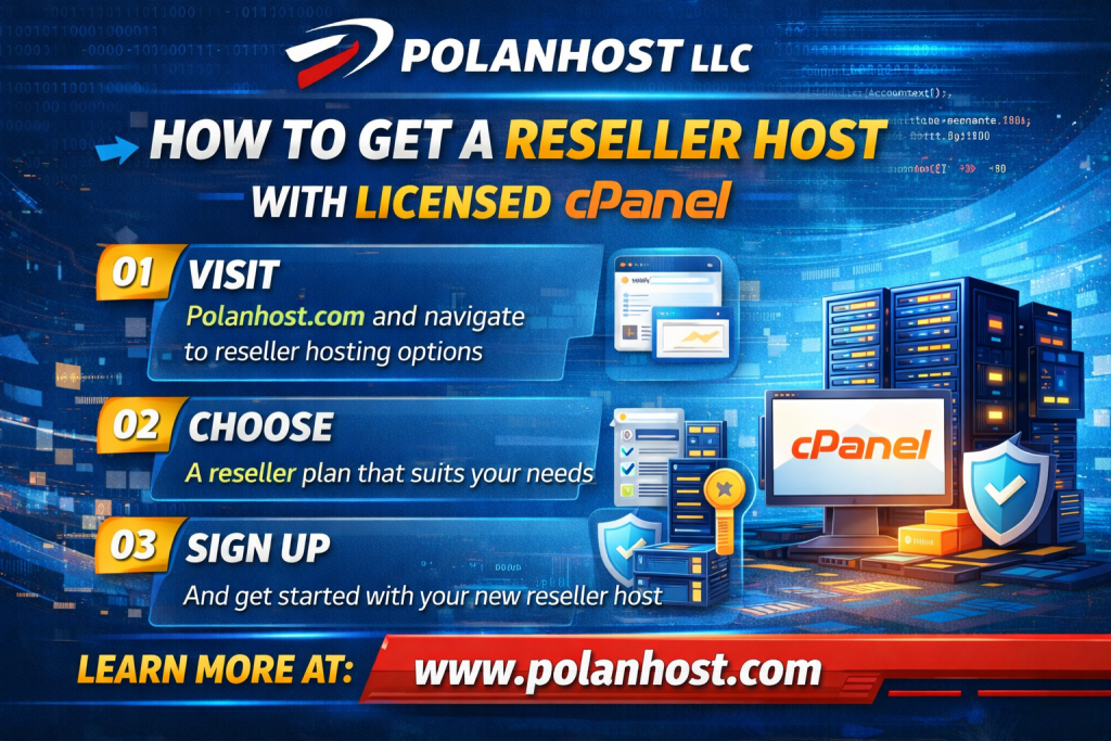 How To Get a Reseller Web Hosting From Polanhost LLC With Licensed CPanel