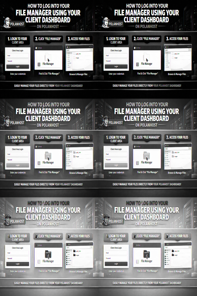 How to Log Into Your File Manager Using Your Client Dashboard on Polanhost LLC (Step-by-Step Guide)